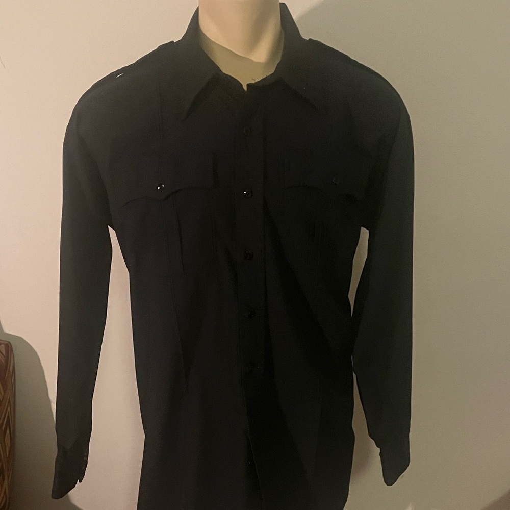 PERFECTION Stratus Series Black Long Sleeve Shirt X Size : Neck 18.5 / 35